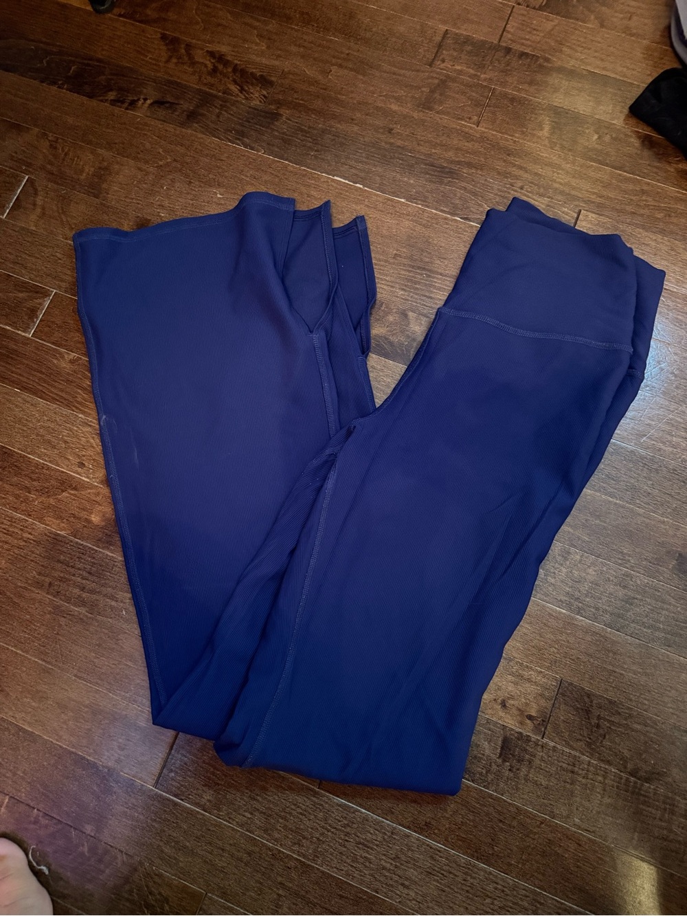 Girly hicks ribbed flare leggings